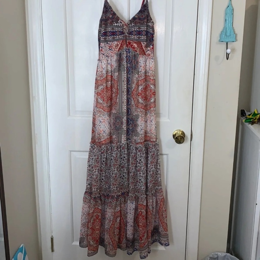 Red, White, & Blue Maxi Dress